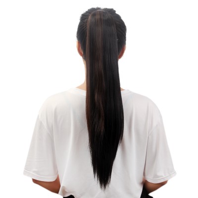 claw clip 24Inch Woman Synthetic Hair Ponytail 60CM Long Brown Straight Hair Extension