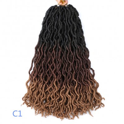 wholesale ombre 18 inches afro crochet braids hairs bobbi boss twist hair extension braid nu locs hair