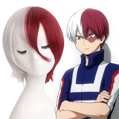 Easy Anime Cosplay Wig Todoroki Shouto My Hero Academia Wig Cos Wigs