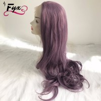 Straight Cosplay Party Wig For Women Long straight  purple lace wig festival purple cosplay wig