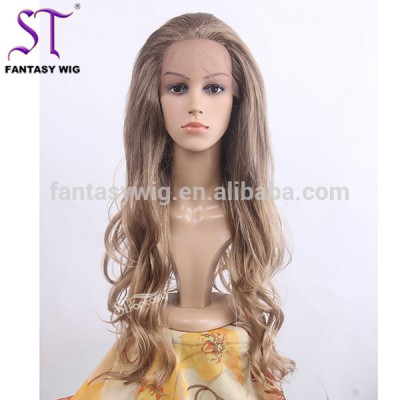 Guangzhou wholesale synthetic lace frontals with baby hair wigs for women