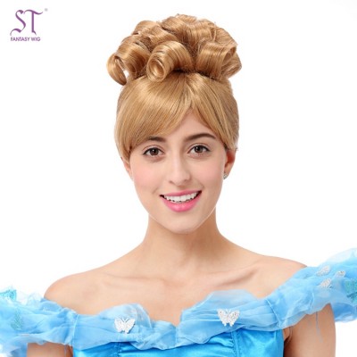 Hot Directly Selling Cute Fairy Tail Cosplay Cinderella Wig for Coser From China Factory