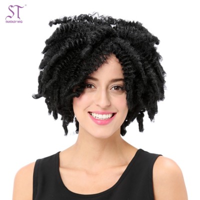 Guangzhou Afro Wig Factory Hand-Made Sexi Black Kinky Curly Wig For Black Women